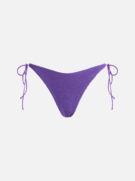 Slip da bagno da donna viola crinkle Norah