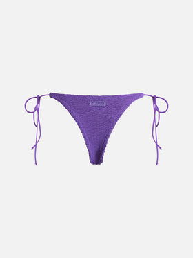 Slip da bagno da donna viola crinkle Norah
