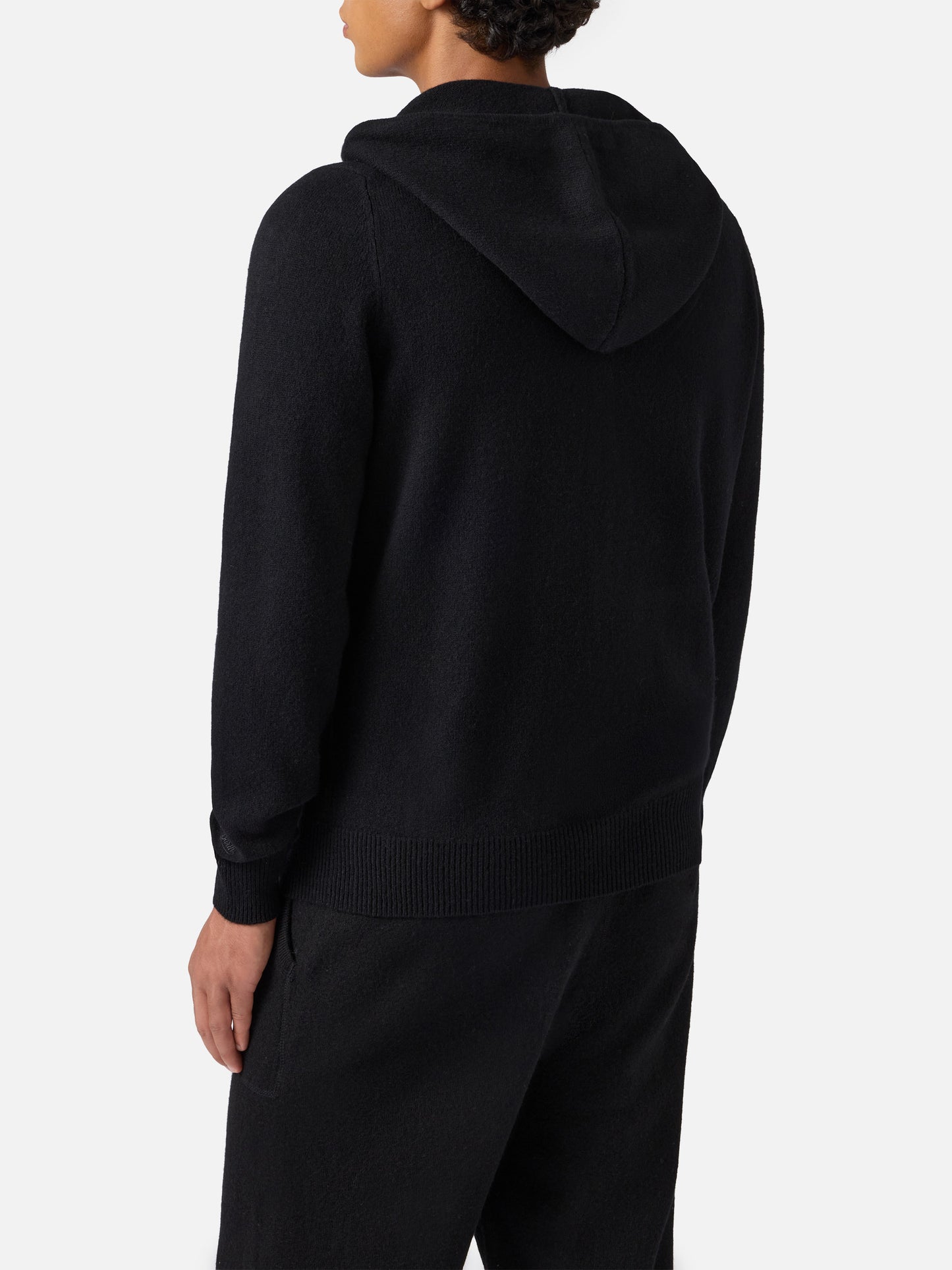Notting lambswool hoodie in black