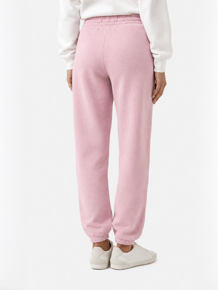 Pantaloni joggers Odalys in pile rosa