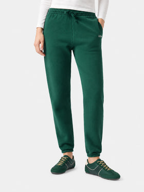 Odalys Jogginghose aus Baumwollfleece in British Green 