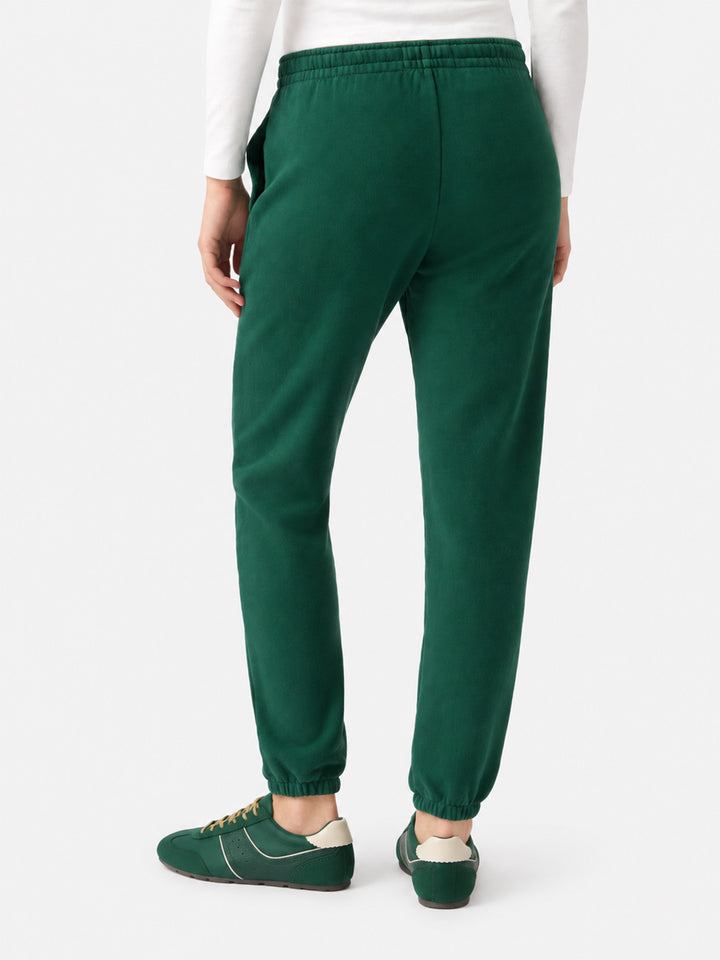 Odalys Jogginghose aus Baumwollfleece in British Green 