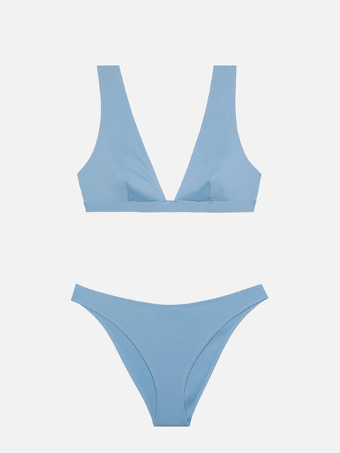 Reanna heatsealed swim briefs - Ofelia heatsealed scooped bralette top - MC2 Saint Barth