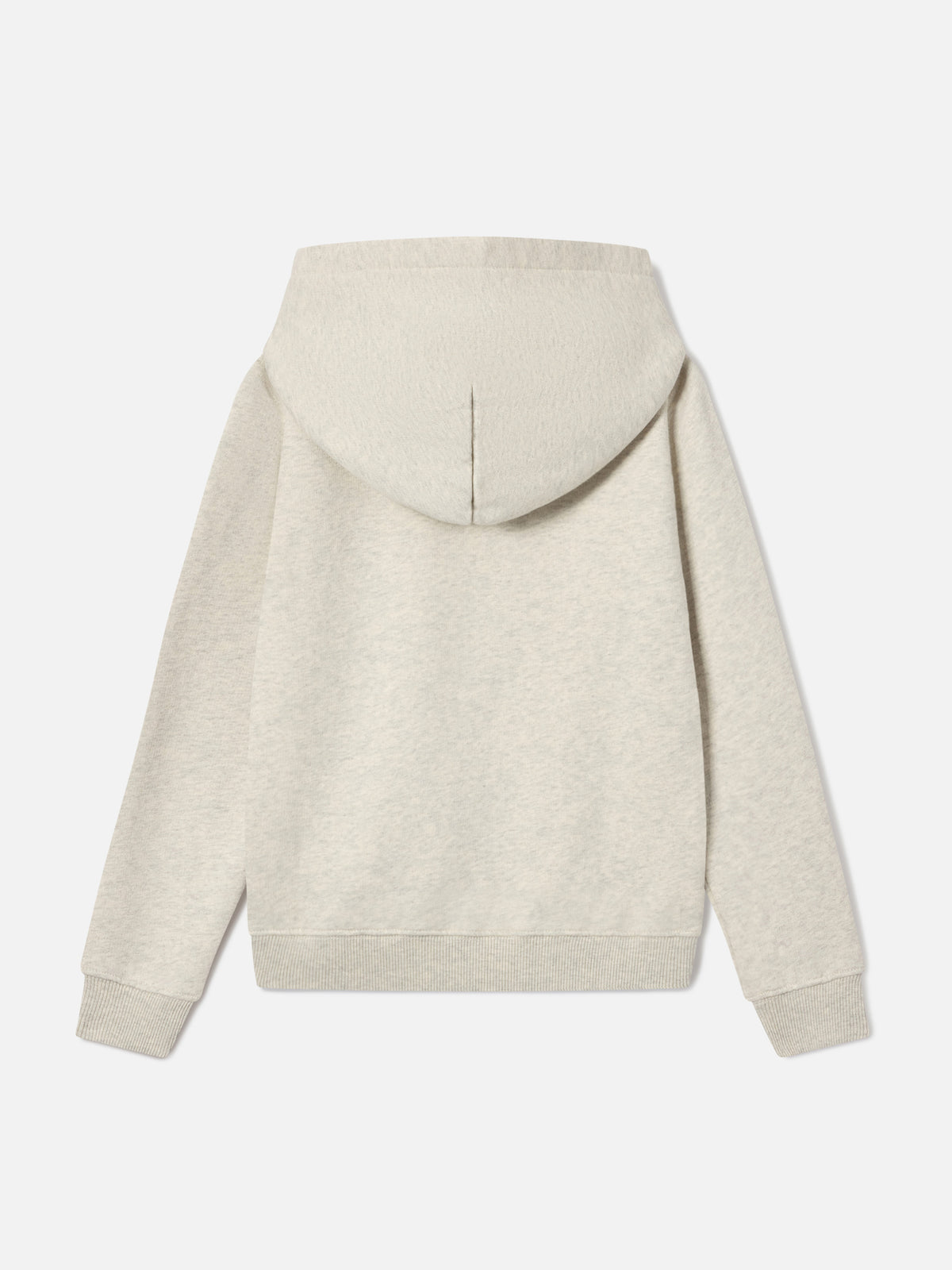 Cream Oliver cotton blend hoodie with St. Barth patch
