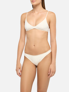 Nalu cremefarbener, frechster Badeslip – Paloma Cream Scoop Bralette