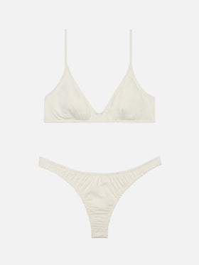 Nalu cremefarbener, frechster Badeslip – Paloma Cream Scoop Bralette