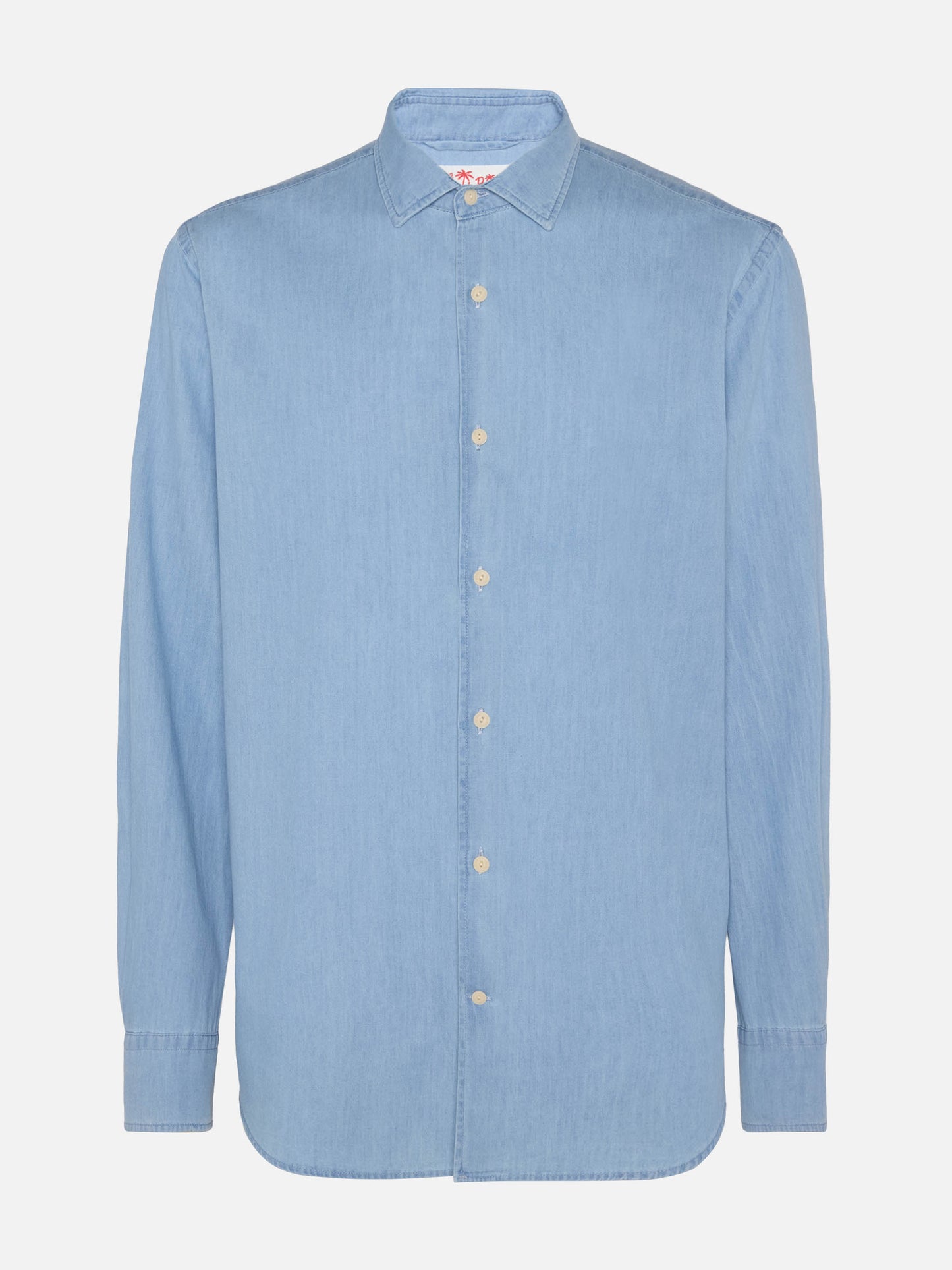 Helles, jeansblaues Chambray-Hemd Pamplona