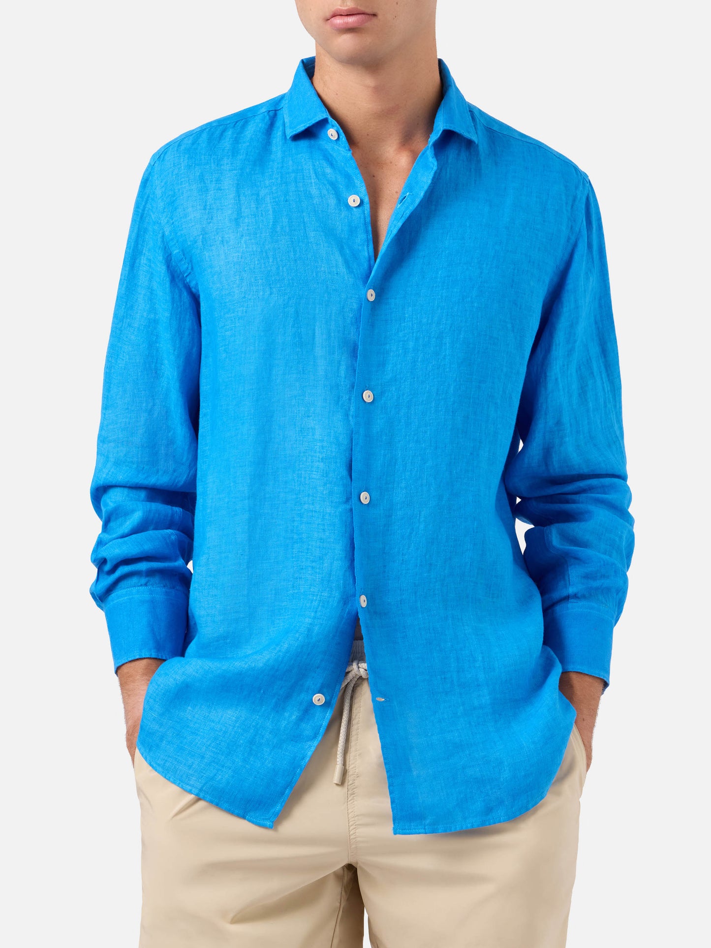 Leinenhemd Pamplona bluette 