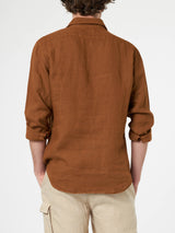 Man camel linen shirt Pamplona