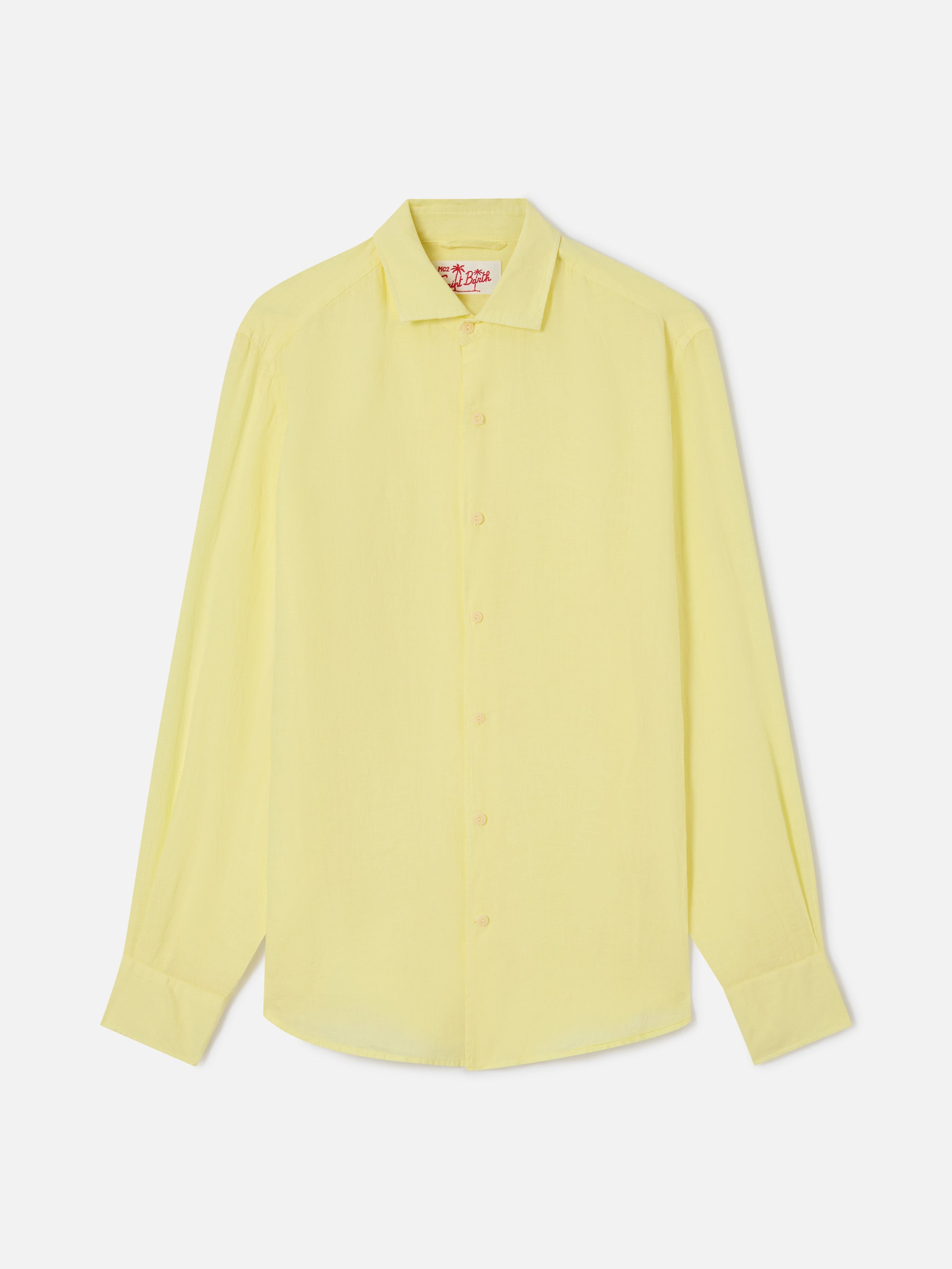 Light yellow Pamplona linen shirt – MC2 Saint Barth