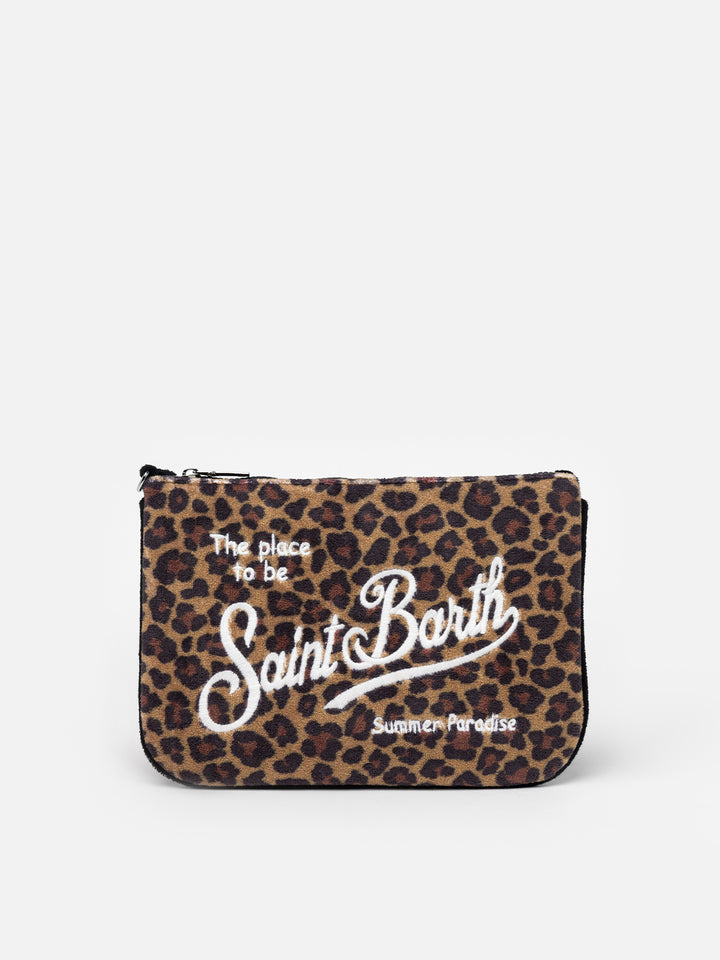 Animalier terry Parisienne Sponge pouch bag