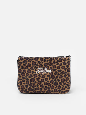 Animalier terry Parisienne Sponge pouch bag