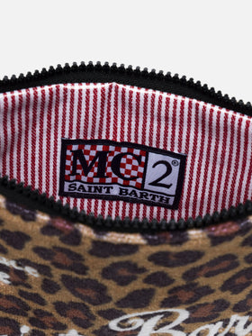 Animalier terry Parisienne Sponge pouch bag