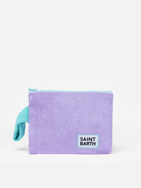 Pareasy purple crinkle pochette - MC2 Saint Barth