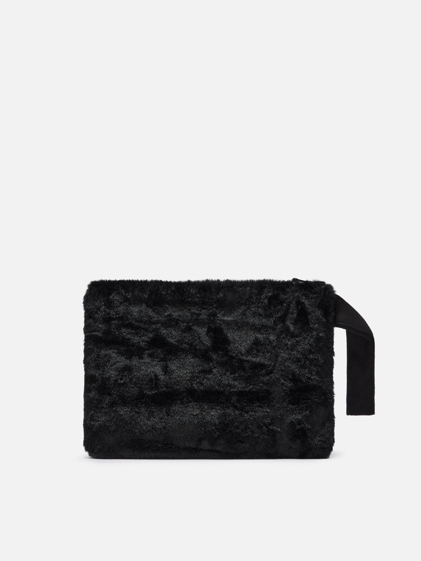 Pareasy Pouch in black faux fur