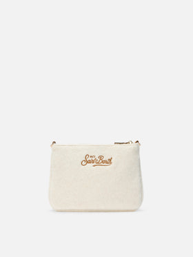 Parisienne Mini Shoulder Bag in white wool blend