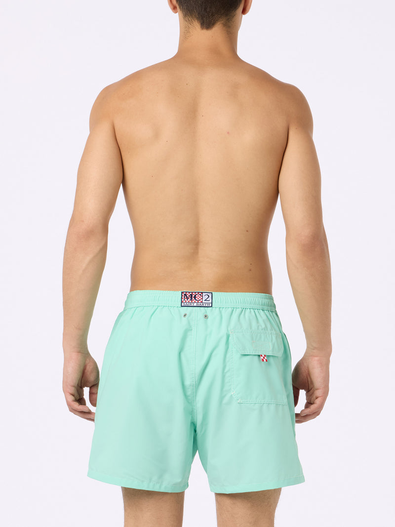 Man sage green mid-length swim shorts Patmos