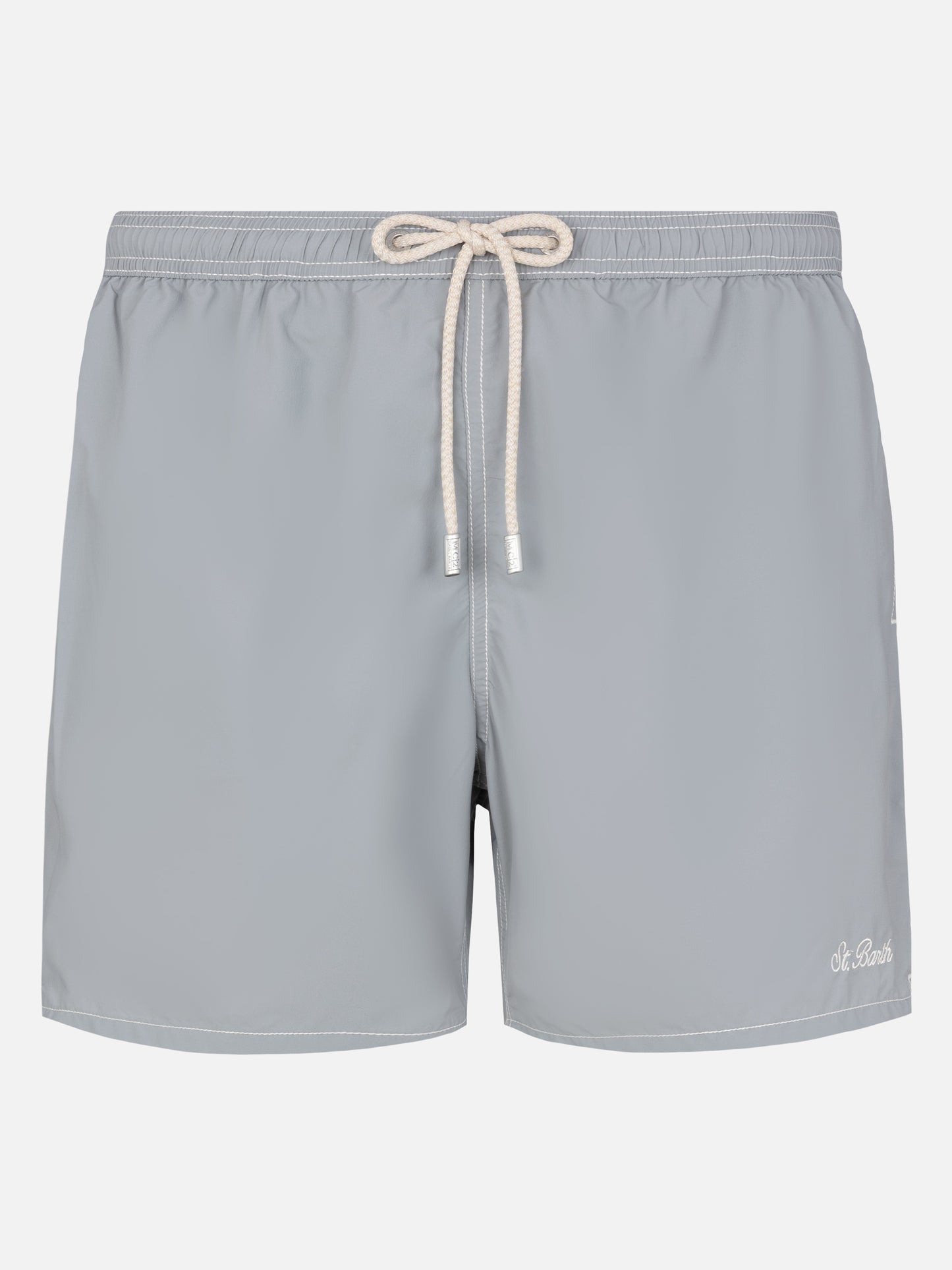 Grey mid-length classic light swim shorts Patmos