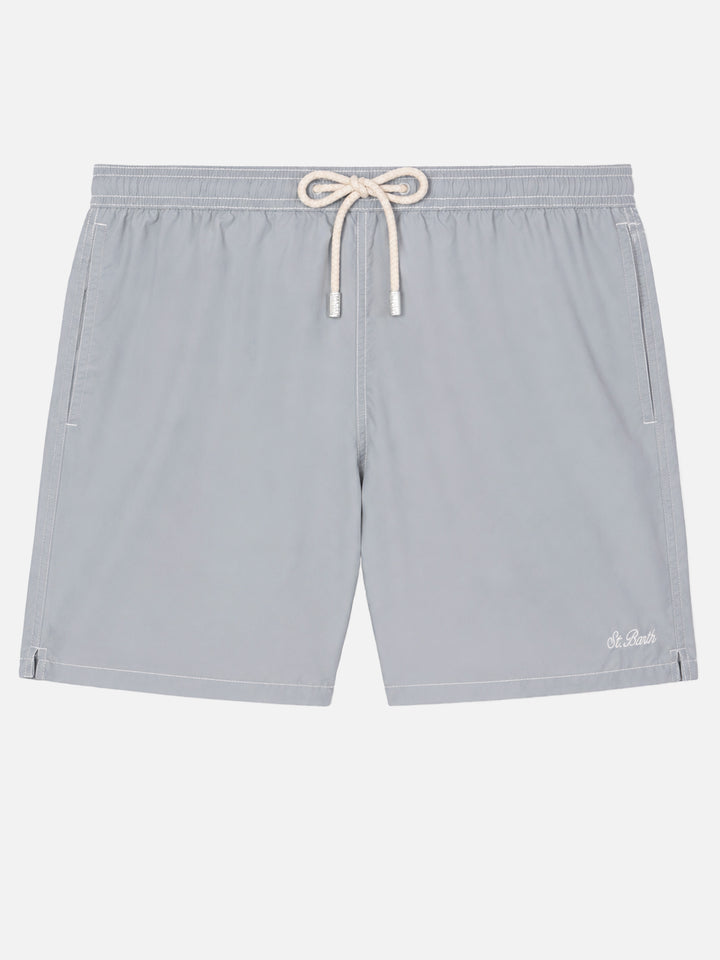 Short de bain classique mi-long gris clair Patmos 