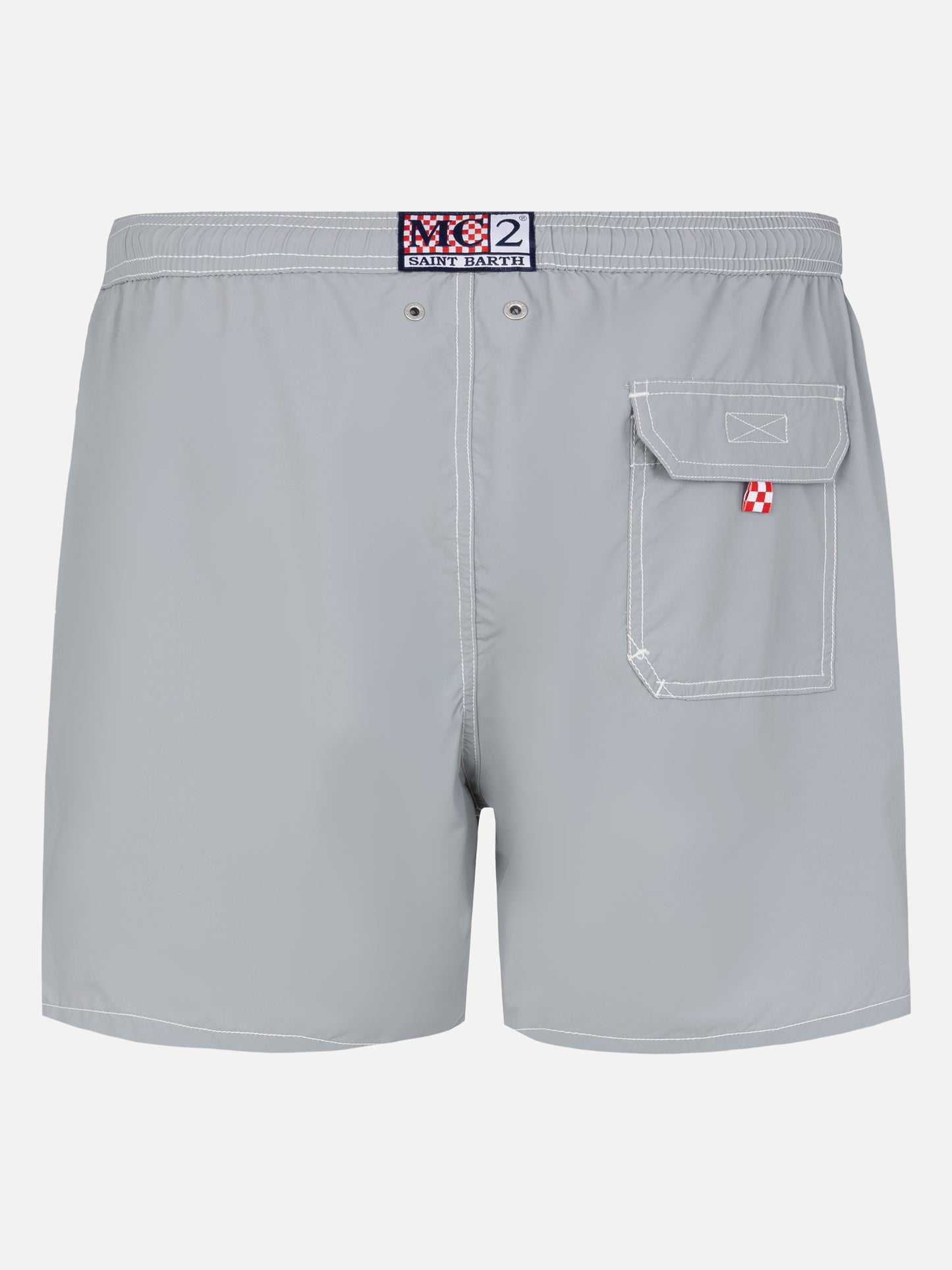 Grey mid-length classic light swim shorts Patmos