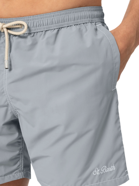 Grey mid-length classic light swim shorts Patmos