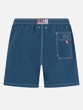 Navy blue classic light swim shorts Patmos