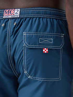 Costume mare Patmos classico di media lunghezza in azzurro chiaro