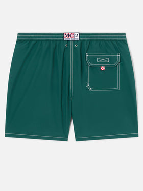 Green mid-length classic light swim shorts Patmos