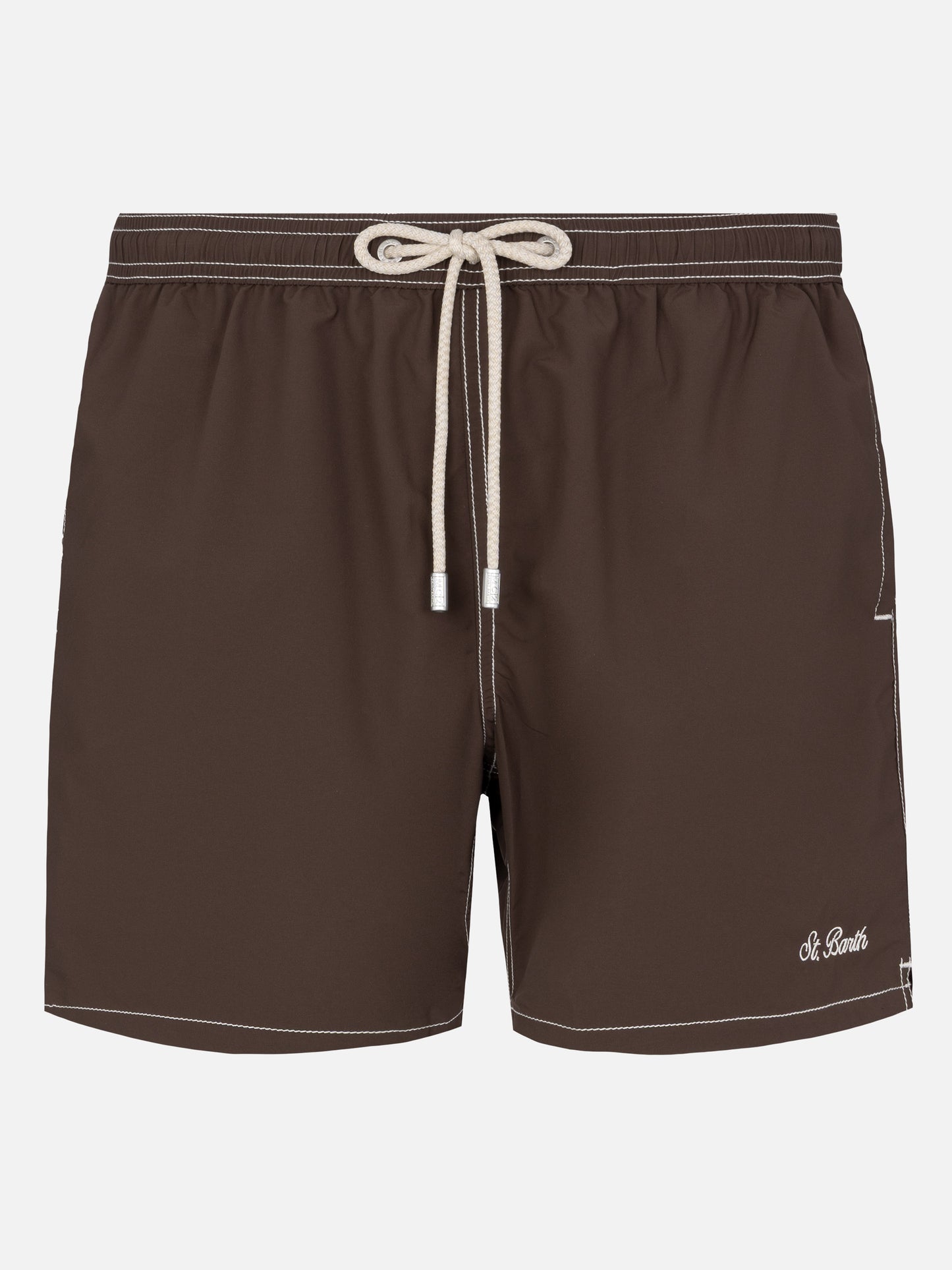 Camel mid-length classic light swim shorts Patmos
