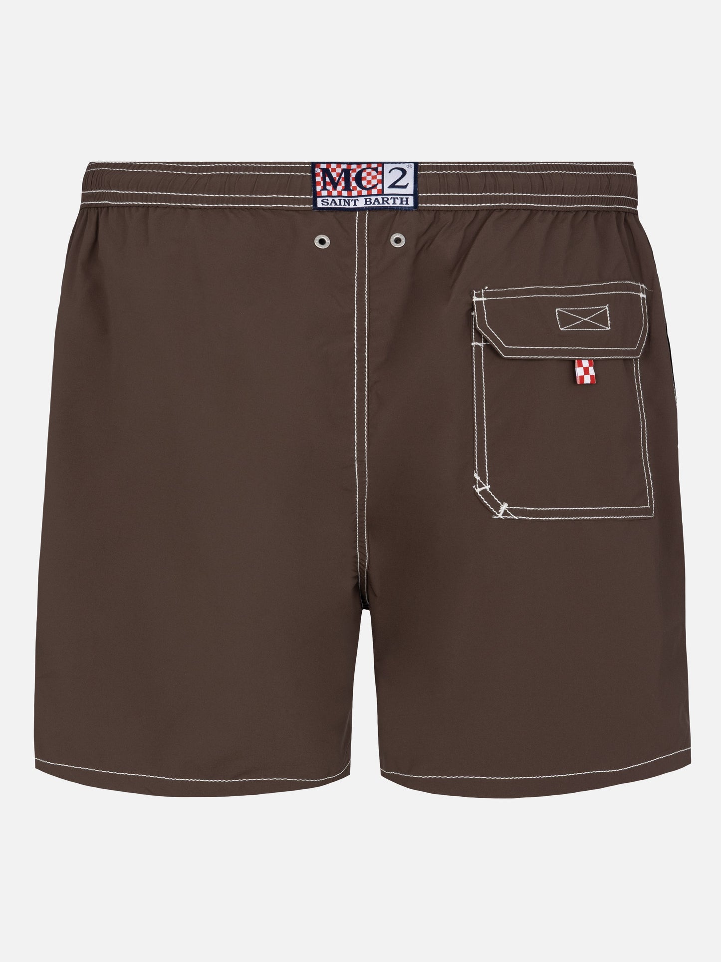 Camel mid-length classic light swim shorts Patmos
