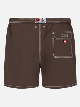 Camel mid-length classic light swim shorts Patmos