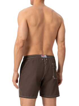 Camel mid-length classic light swim shorts Patmos