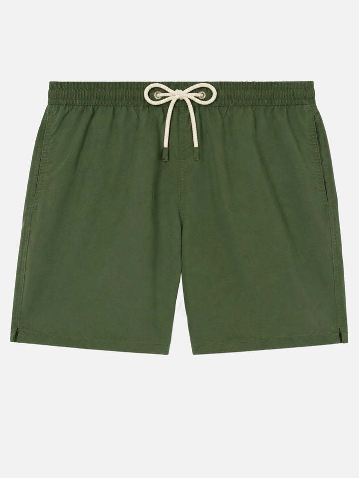 Vintage military green mid-length swim shorts Patmos Used