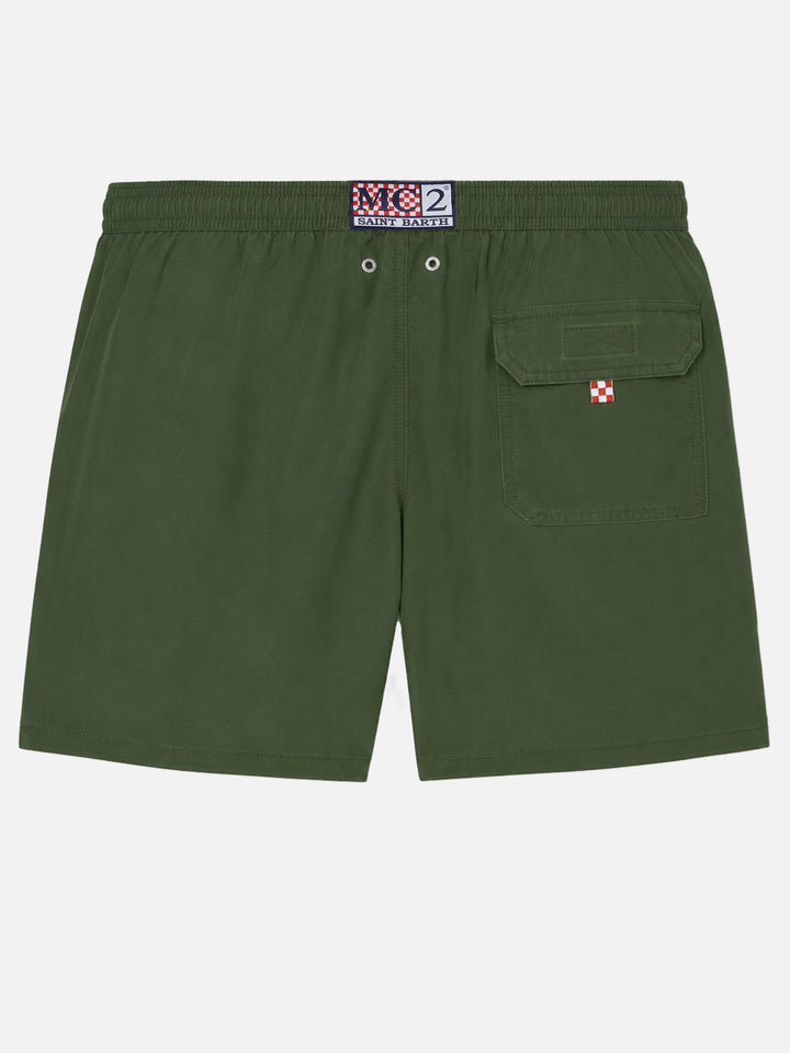 Vintage military green mid-length swim shorts Patmos Used