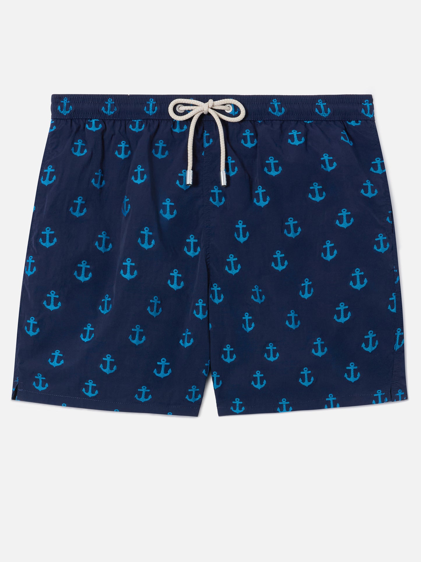 Patmos swim shorts in blue with all-over anchor print