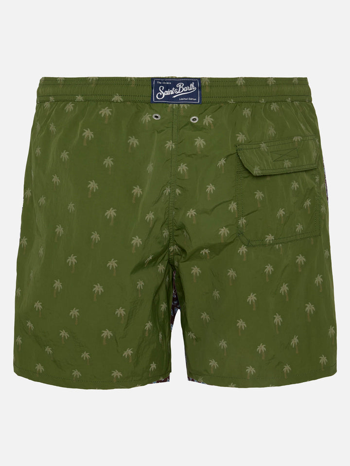 Costume mare Patmos The Riviera con jacquard palme