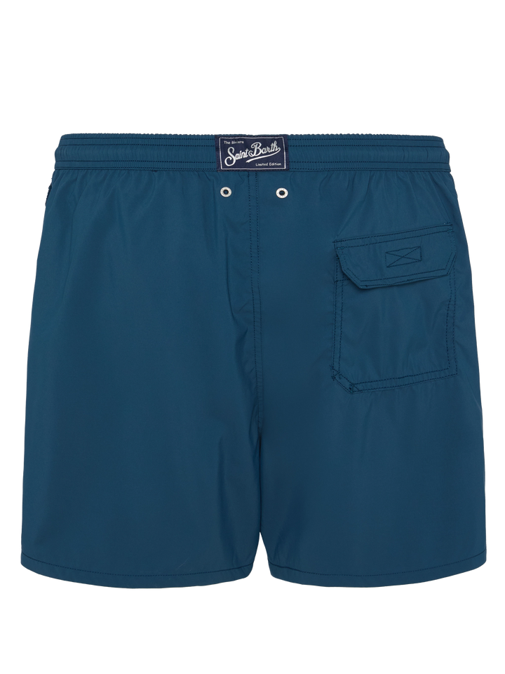 Mid-length swim shorts Patmos The Riviera with embroidery - MC2 Saint Barth