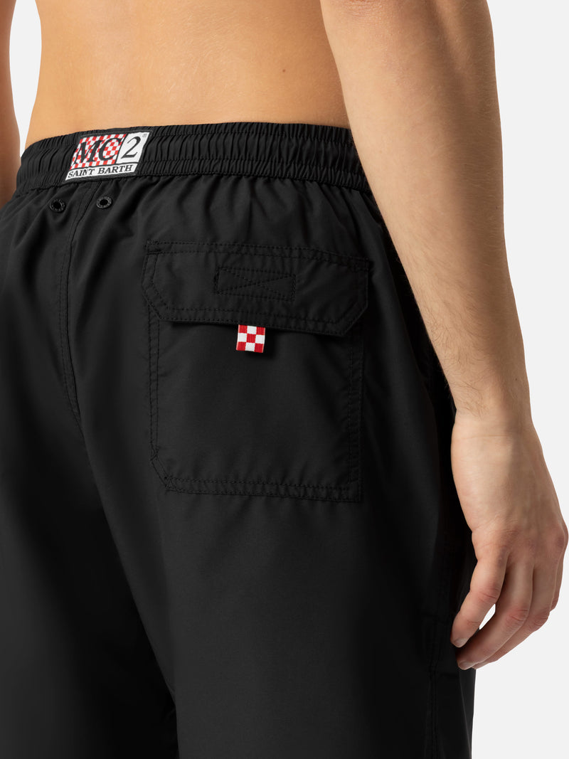 Black long swim shorts Patmos