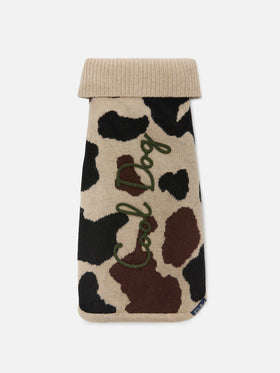 Maglioncino per cani con stampa muccata e ricamo Cool Dog