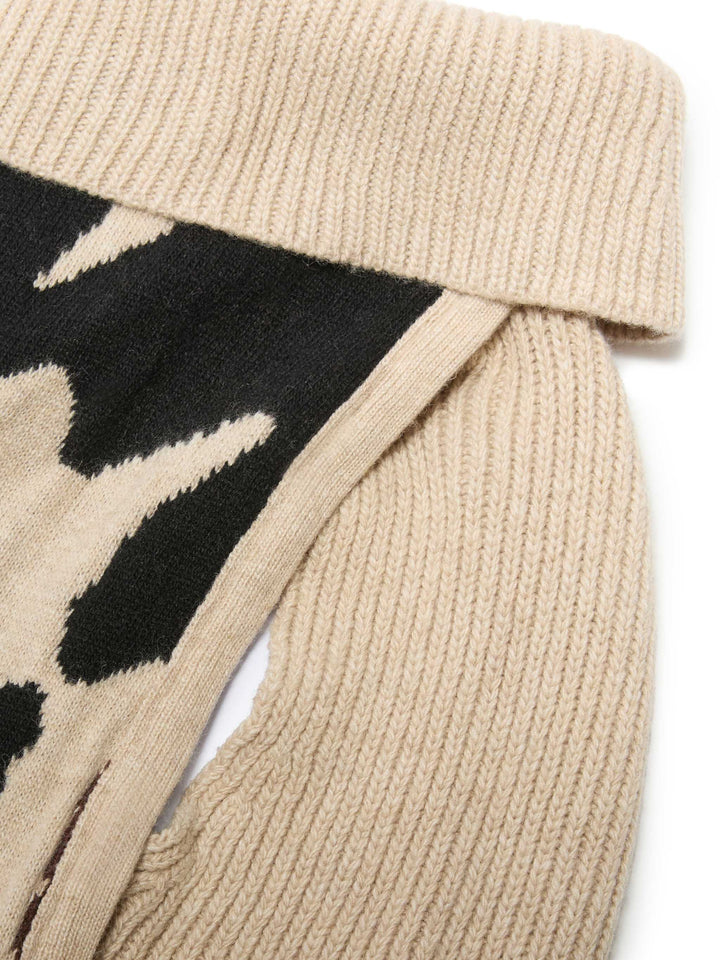 Maglioncino per cani con stampa muccata e ricamo Cool Dog