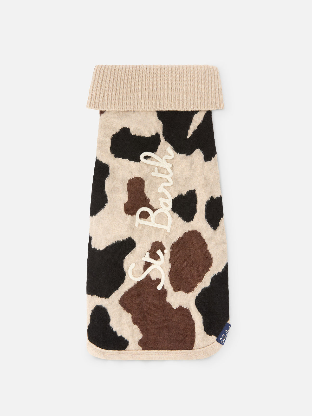 Maglione per cani Pulldoger con stampa mucca e ricamo logo