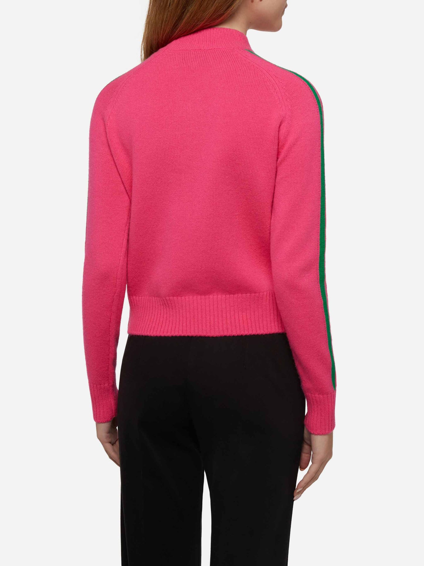 Woman half-turtleneck sweater with Apres ski embroidery - MC2 Saint Barth