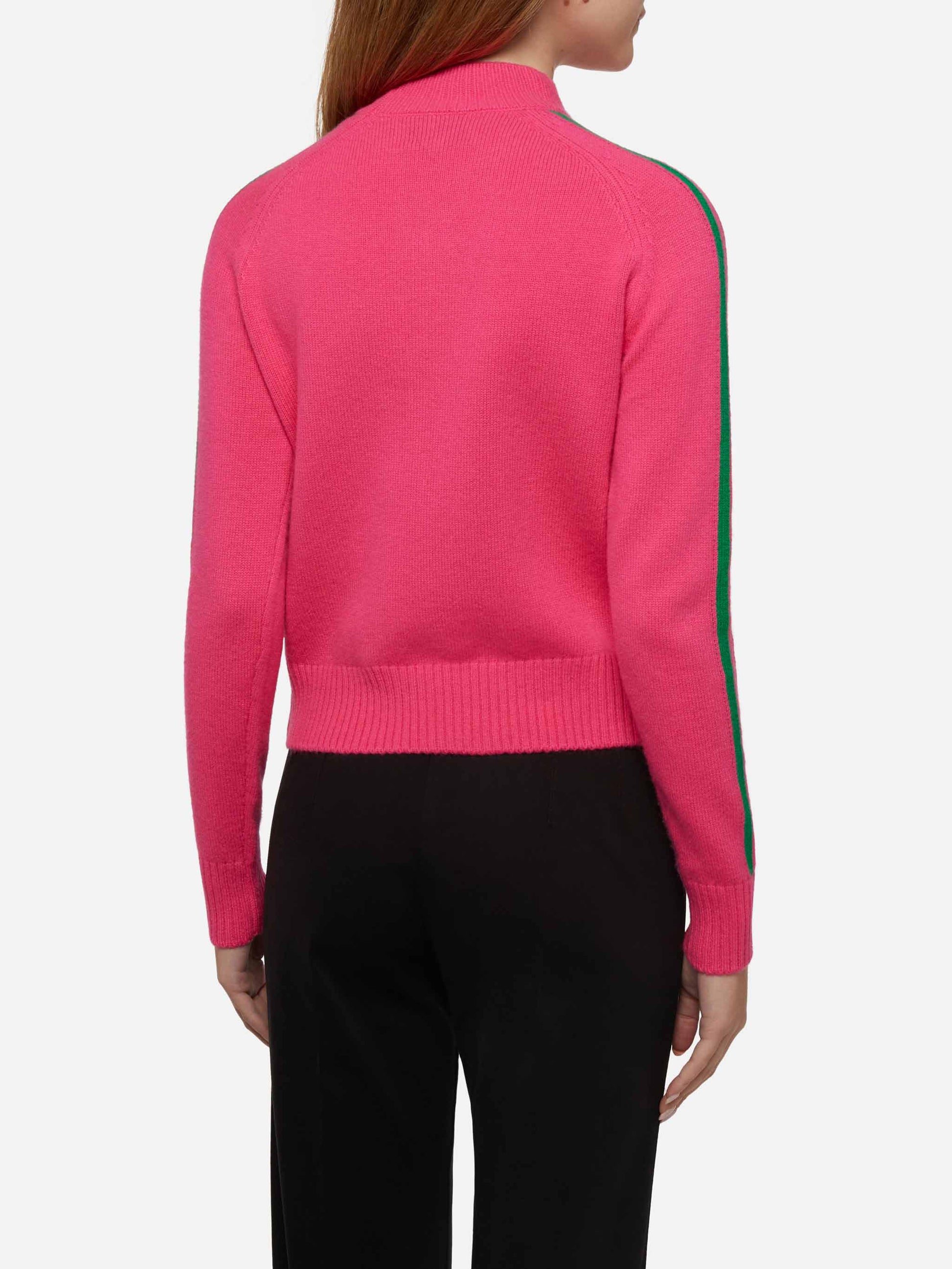 Woman half-turtleneck sweater with Apres ski embroidery - MC2 Saint Barth