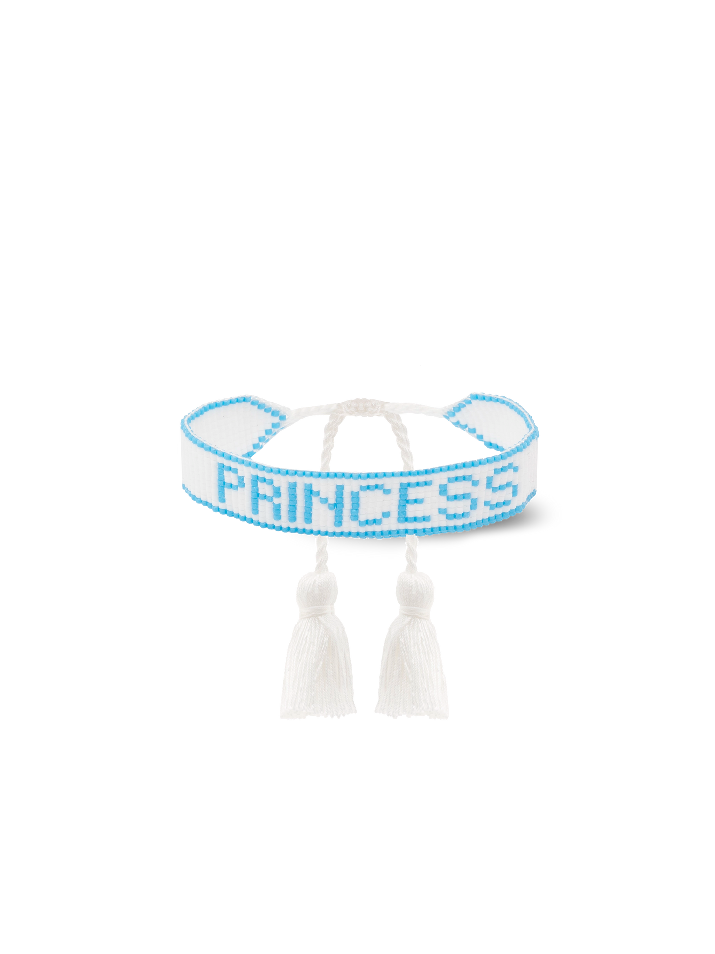 Braccialetto di perline con scritta "Princess"