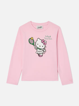 T-shirt Penny rose avec imprimé Hello Kitty Tennis Team 