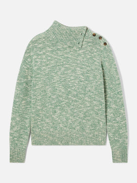 Pull en laine à col roulé Sage Philomene avec broderie logo 