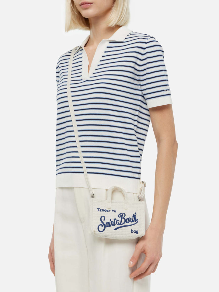 Beige honeycomb Phone Bag - MC2 Saint Barth