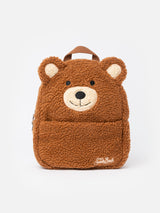 Plush backpack with teddy shape