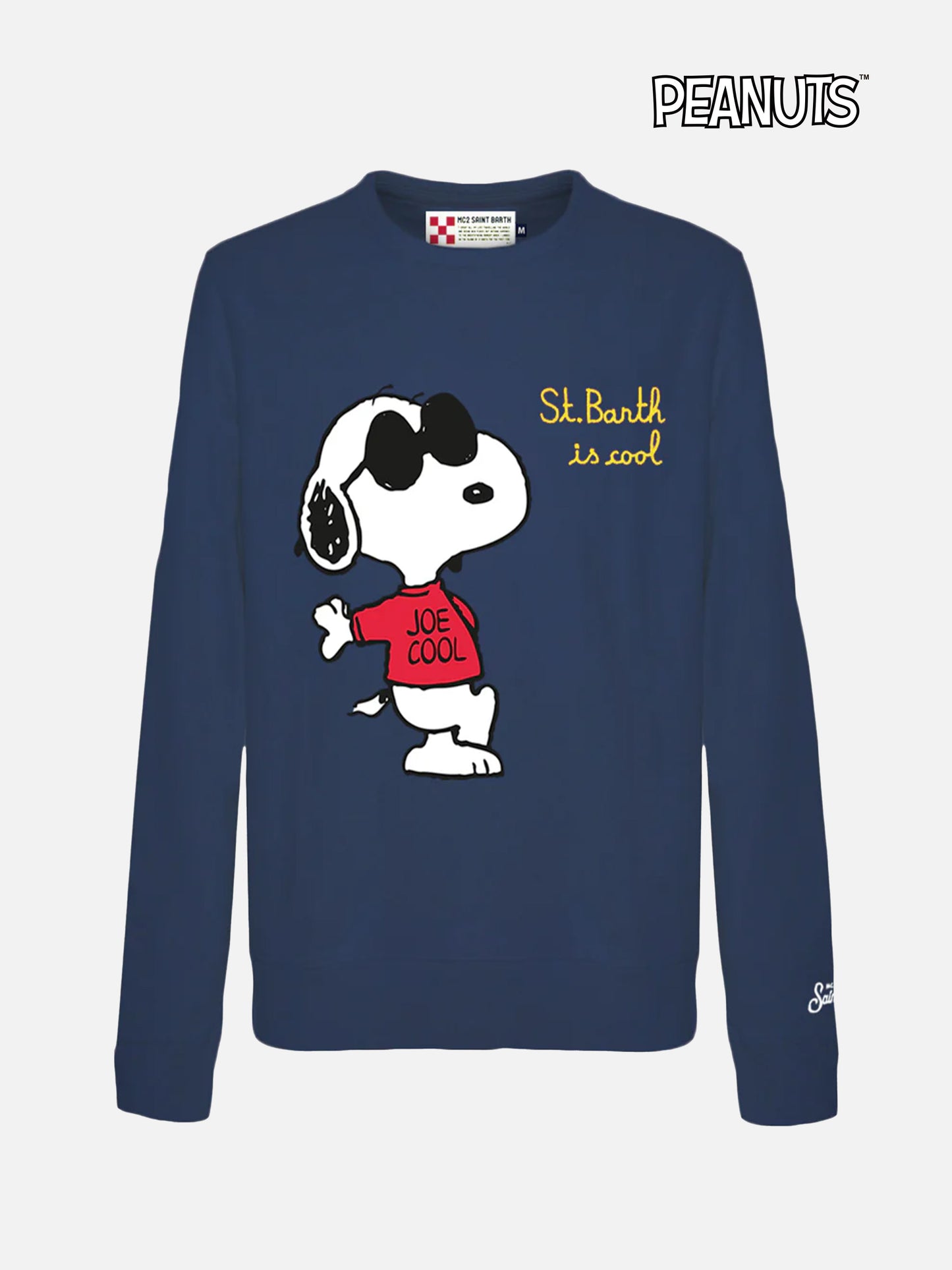 Felpa uomo Snoopy con ricamo | Edizione speciale di arachidi