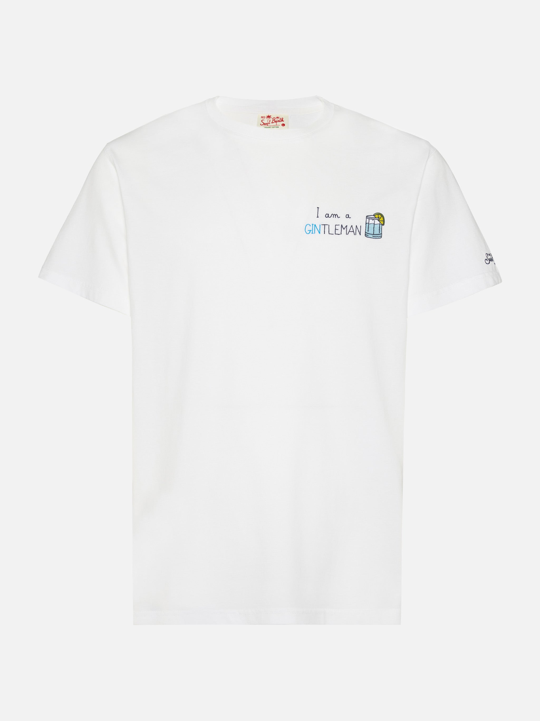 Classic fit cotton jersey t-shirt Portofino with I am a